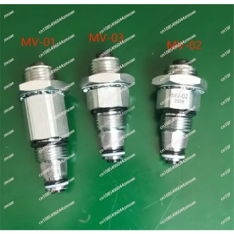 MV Series Hydraulic Valves: MV-03 Manual Lowering Valve, MV-01 Pressure Relief Valve, MV-02 Lift Control Valve for Forklifts