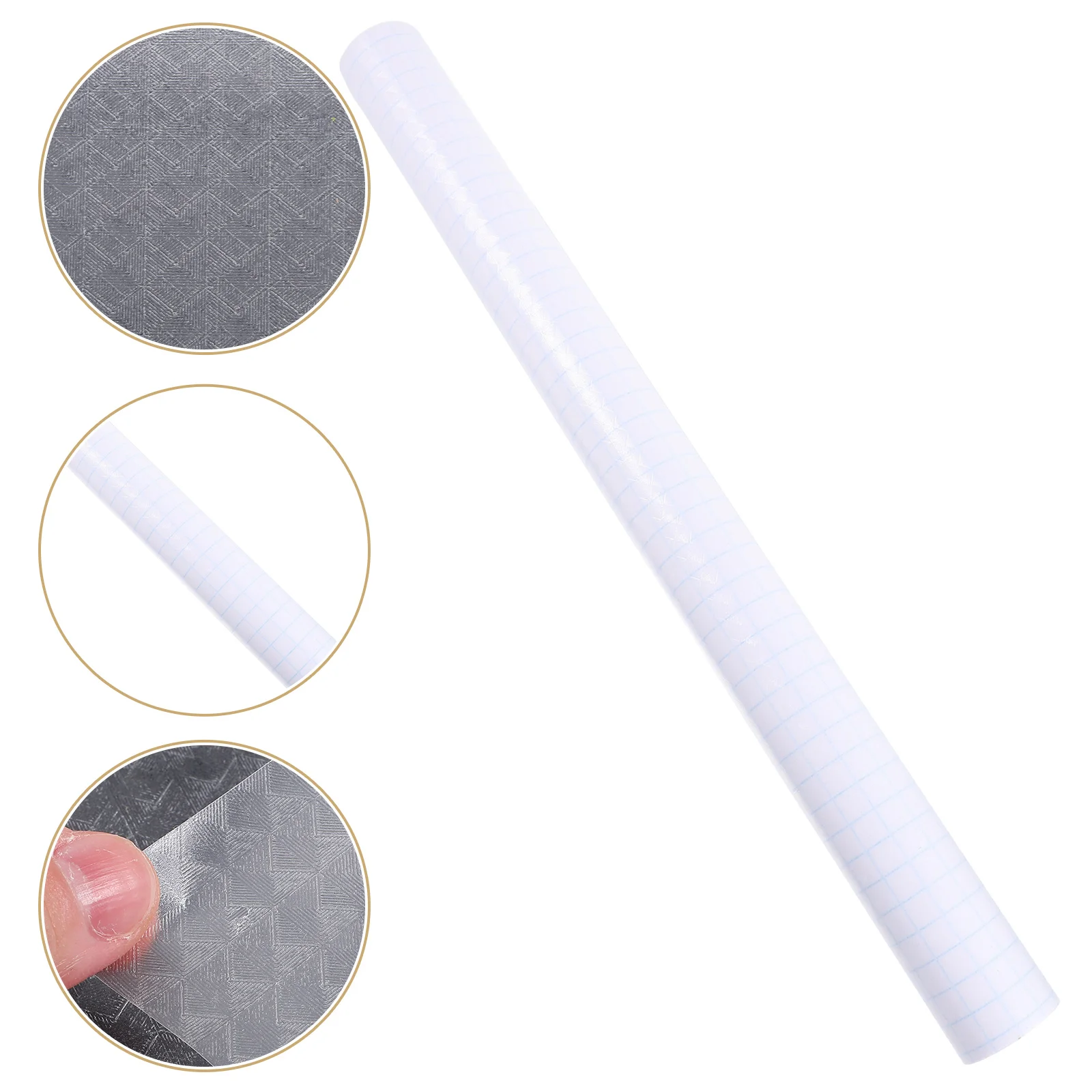 Metallic Peel and Stick Wallpaper White Glitter Transparent Book Film Scrapbook Protection