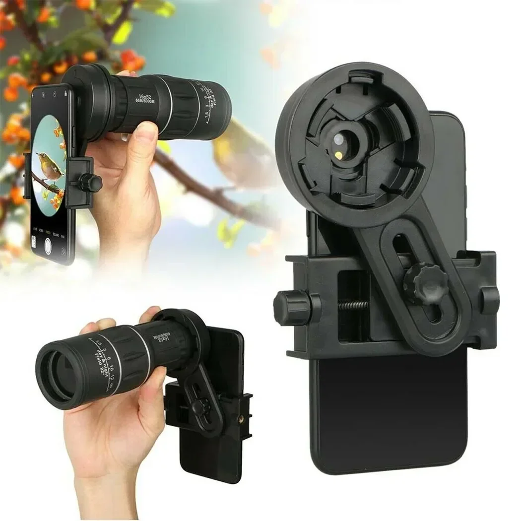 

Smart Phone Mount Adapter Universally For Binocular Monocular Telescope Bracket Standard Tripods Telescope Accessories