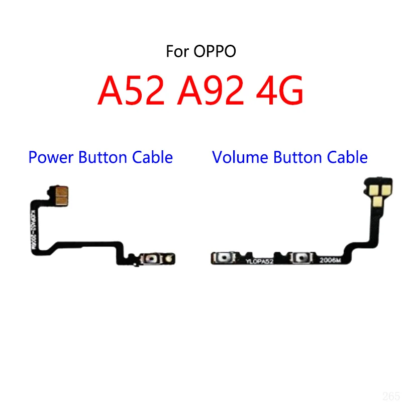 Power Button Switch Volume Mute Button On / Off Flex Cable For OPPO A52 A92 4G