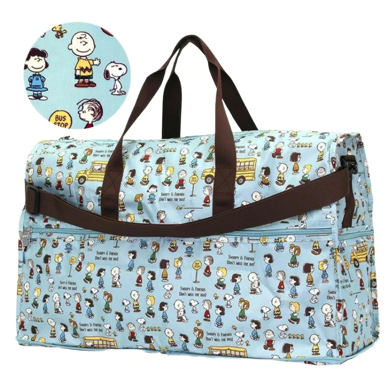 Snoopys Travel Duffel Bag Large Capacity Foldable Portable Luggage Bag Short Trip Business Carry Storage Pouch Daily Outdoor view 2