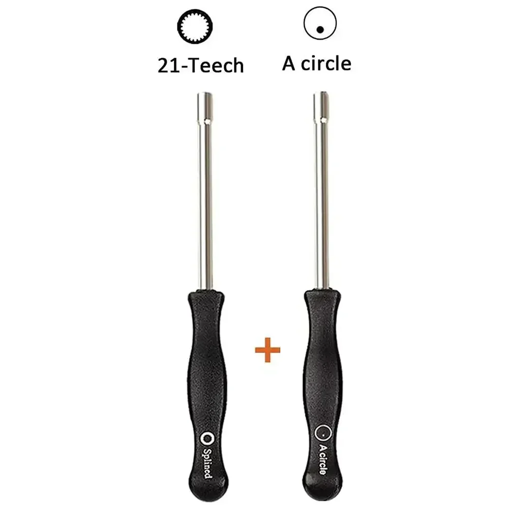 2PCS Professional Carburetor Adjustment Tool Screwdriver 21-Teeth Splined + A-Circle Carburetor Carb Adjustment Hand Tool