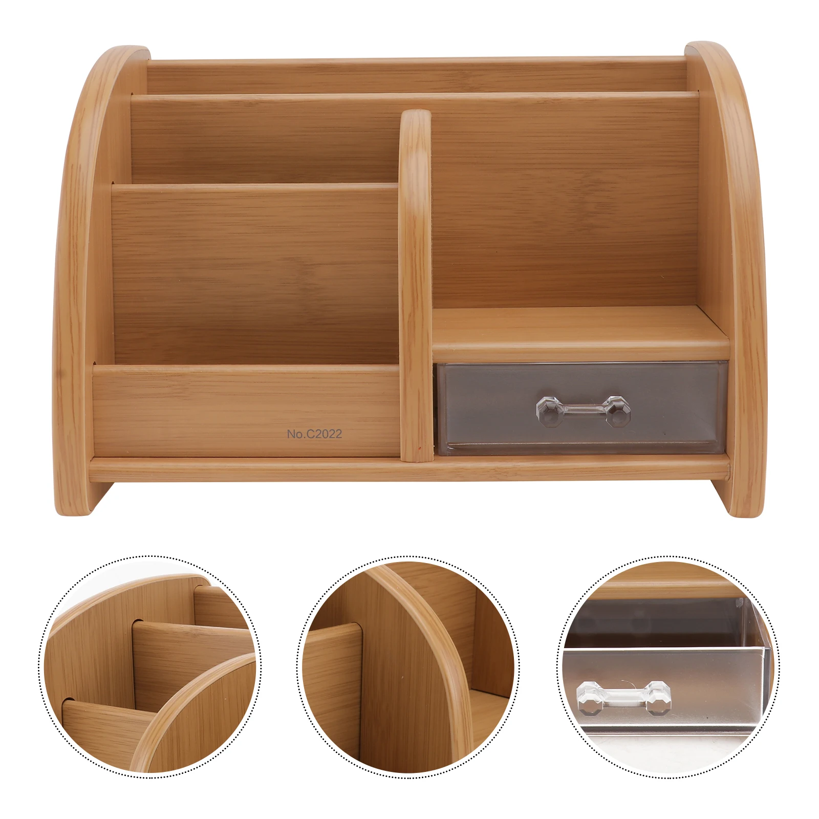 

Wooden Pen Holder Desk Organizer Material Use Easy Install Simple Operate Stationery Container Pencil Box