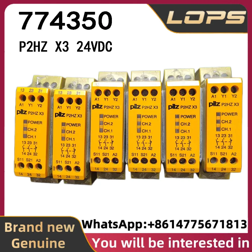 P2HZ X3 24VDC Pilz 774350 safety relay, brand new original genuine, large quantity in stock, welcome to inquire