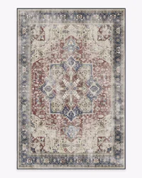 Kamran Royal Blue Rug Vintage Classic Persian Farmhouse Rug Gorgeous jewel tone living room bedroom decorative rug country Rugs