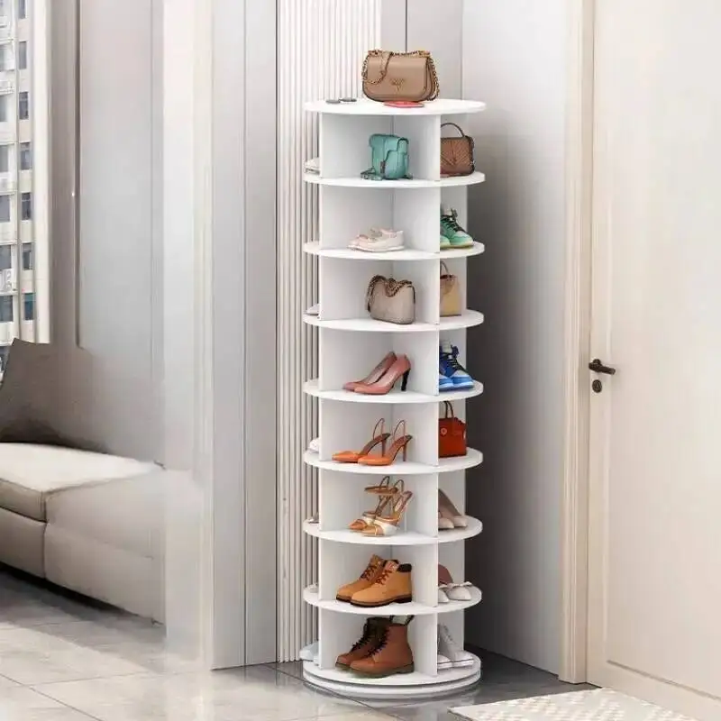 cabinet shoe simple plastic multi-layer rotating Popular display rack 360-degree creative armoire a chaussure small furniture