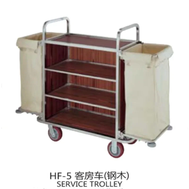 Specializing in the production of stainless steel, titanium and other hotel supplies, steel and wood room cars, hotel service ca