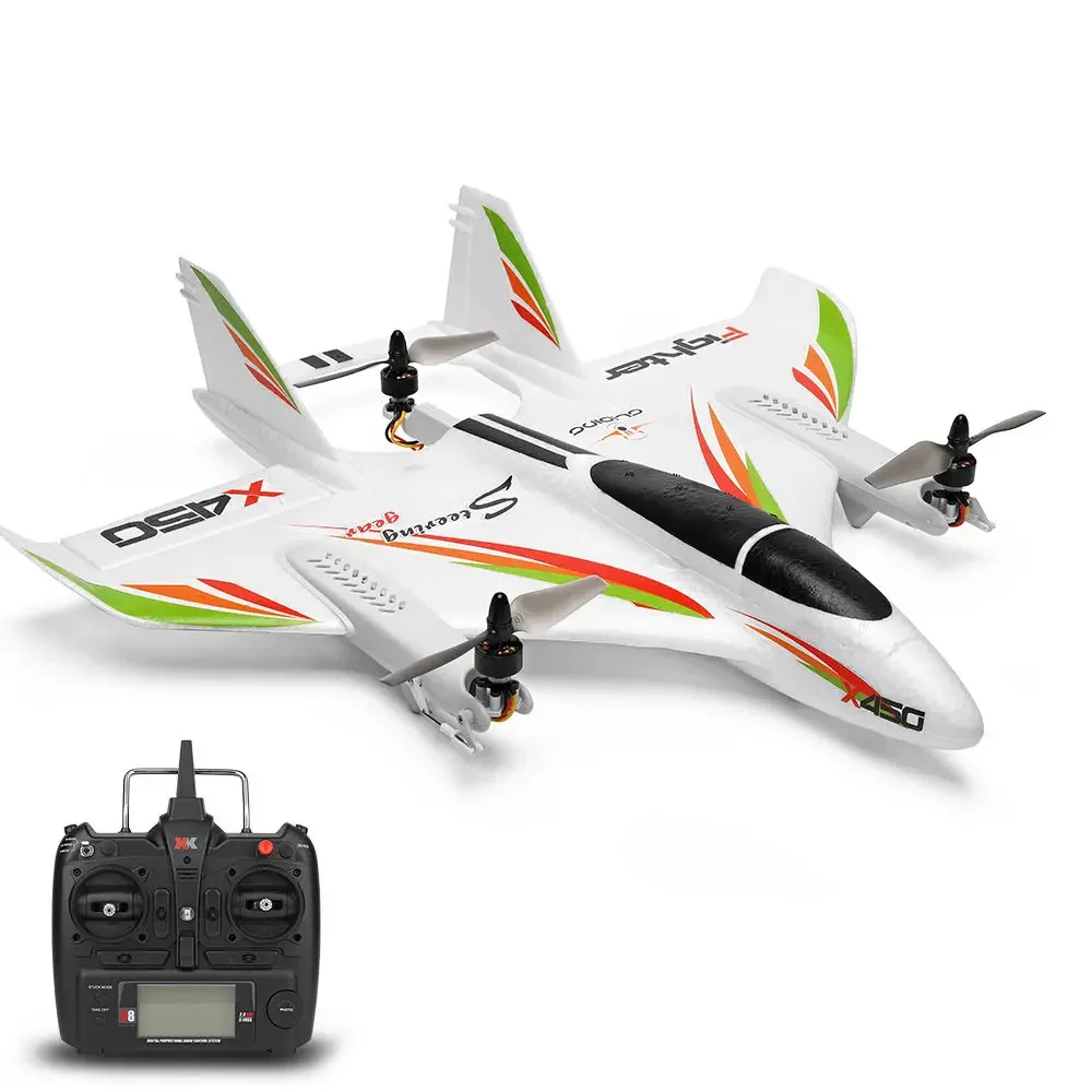 WLtoys X450 Brushless RC Airplane RC Glider Fixed Wing Aircraft 2.4G 6CH 3D/6G RC Helicopters Vertical Avion Remote Control