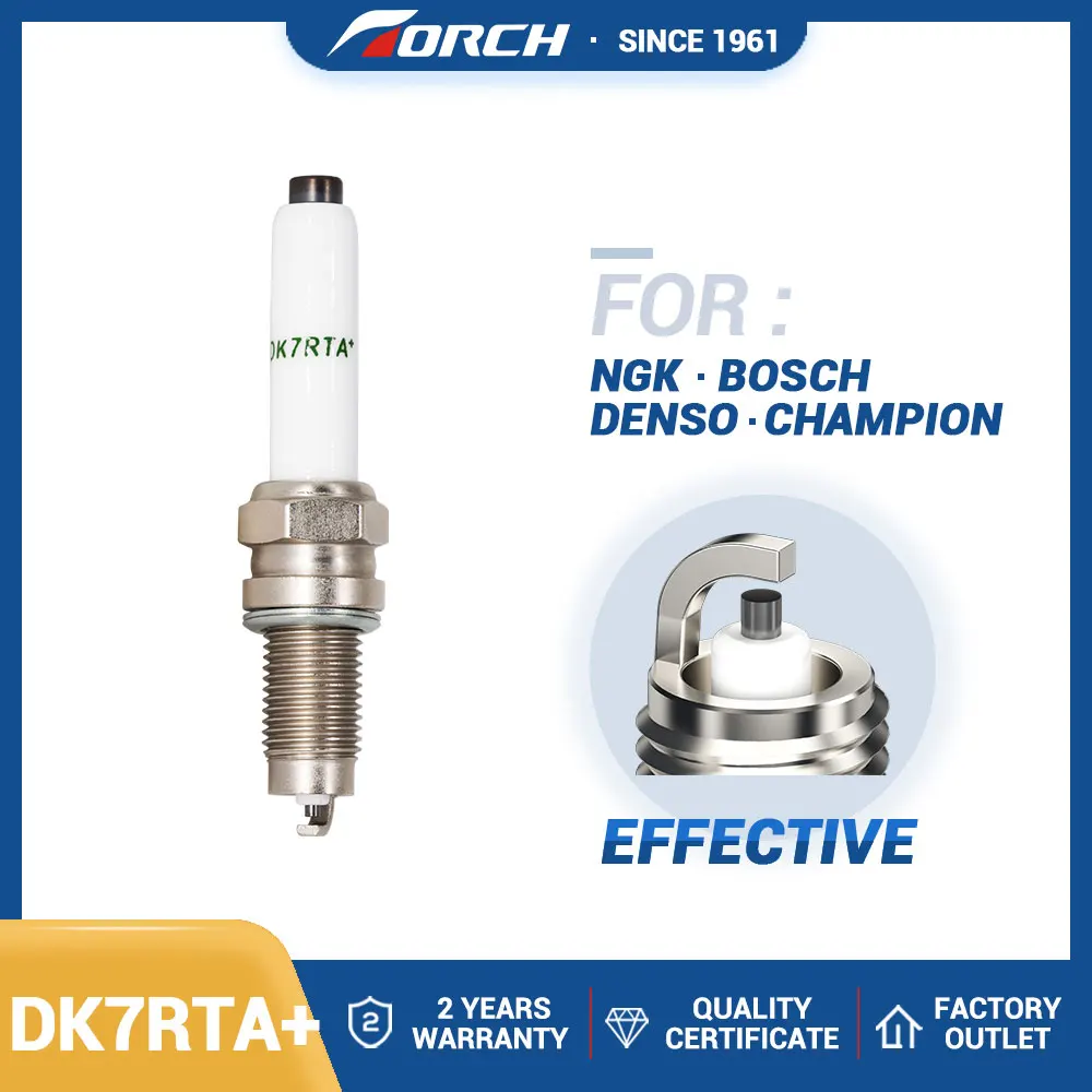 1PCS Torch DK7RTA+ Spark Plug Replace for Candles Y6LER02 0241145523 ZKER6A-10EG VW 04E905602A BUJIA Ignition System Tools