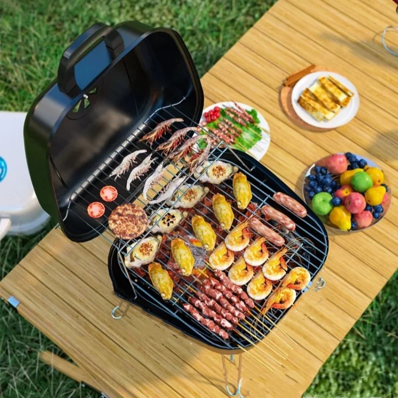 Camping Fire Pits BBQ Oven Grilling  Roast Meat Picnic Stove Portable Brazier Outdoor Charcoal Heating Fire Pit Wood Burner