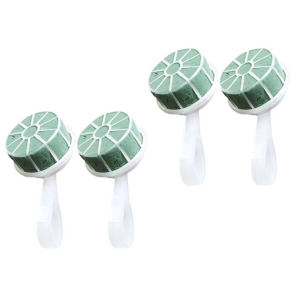 

4Pcs Floral Bouquet Holders Green Wedding Bride Handheld Flower Arrangement Support DIY Bridal Bouquet Handle Wedding Supplies