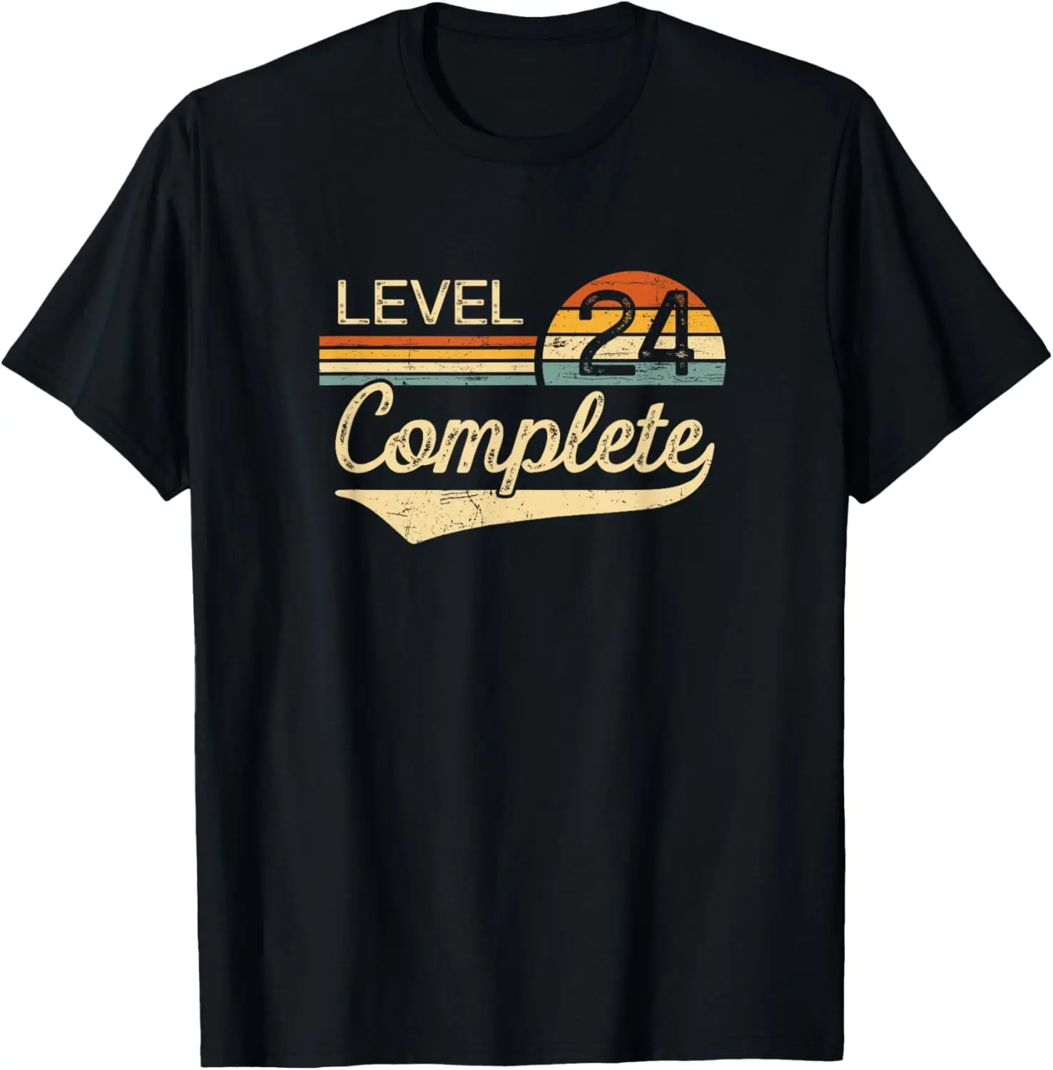 Level 24 Complete Vintage 24th Wedding Anniversary T-Shirt