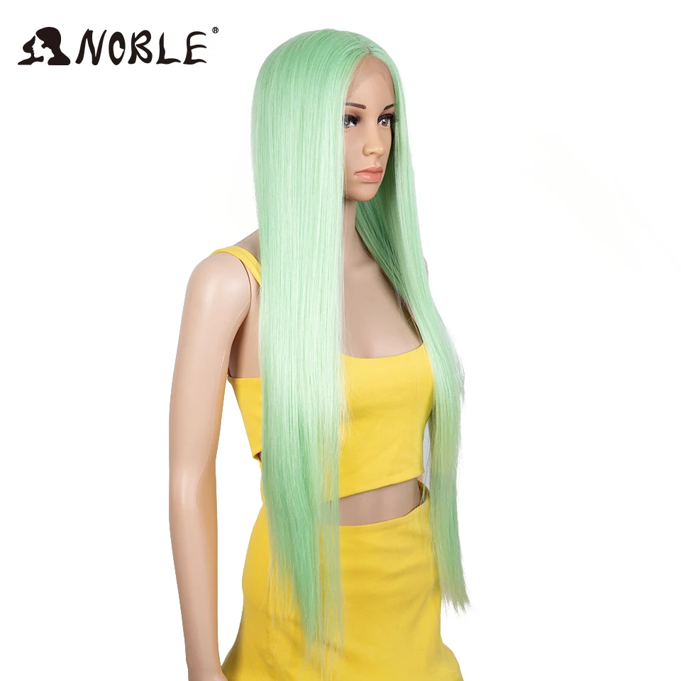 Noble Cosplay Wigs For Black Women Straight Synthetic Lace Wig 34 Inch Ombre Blonde Wig Lace Wig Cosplay Syntheti Lace Wig