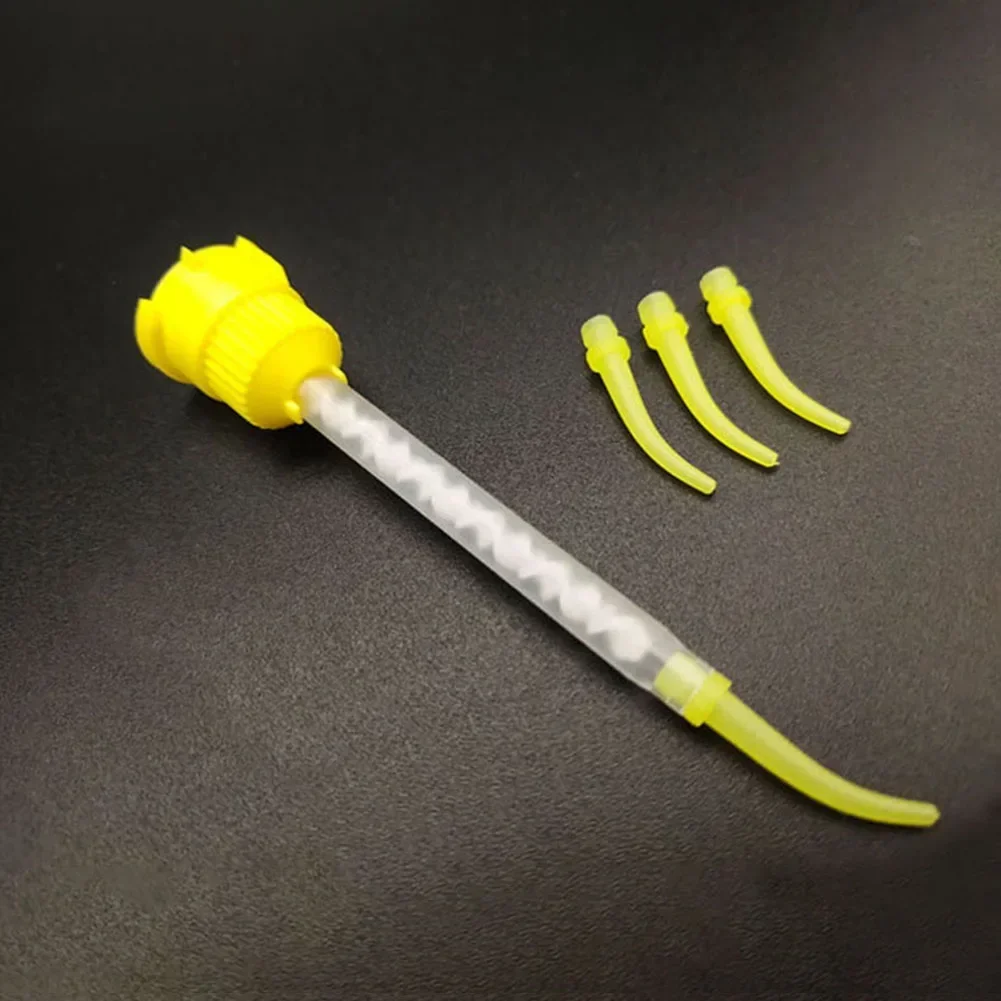 100Pcs Disposable Dental Mixing Tips Denture Impression Material Dispenser Gun Conveying Nozzle Tubes Intraoral Syringe Tip Head