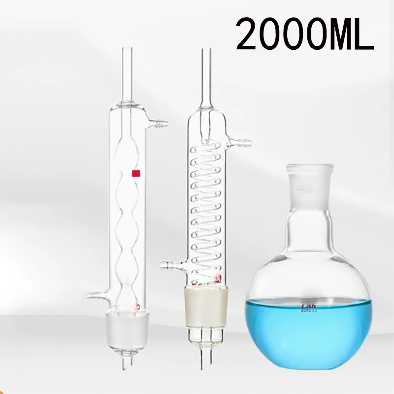 

2000ml Soxhlet extractor glass spherical fat extractor complete set of laboratory extraction device extractor