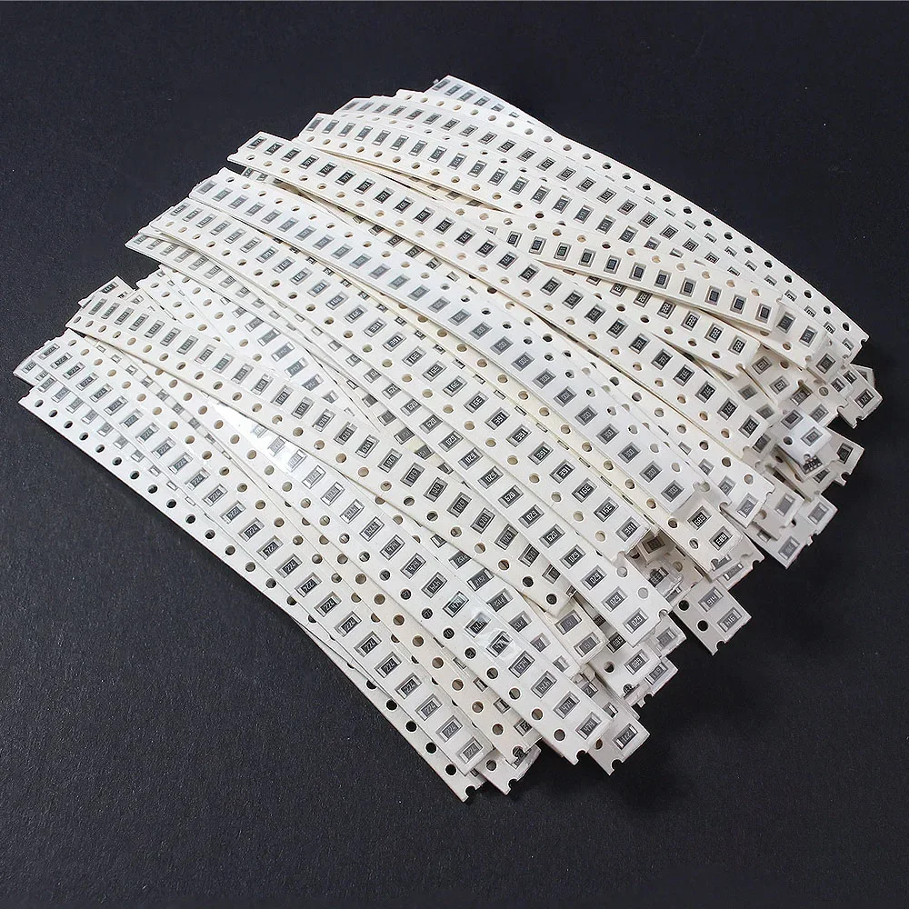 800/2000/4000PCS 0805 1206 0402 2010 0603 SMD Resistor Sample Assorted Kit 80 Values 10R~910K Ohm 5% Resistance Assorted Set