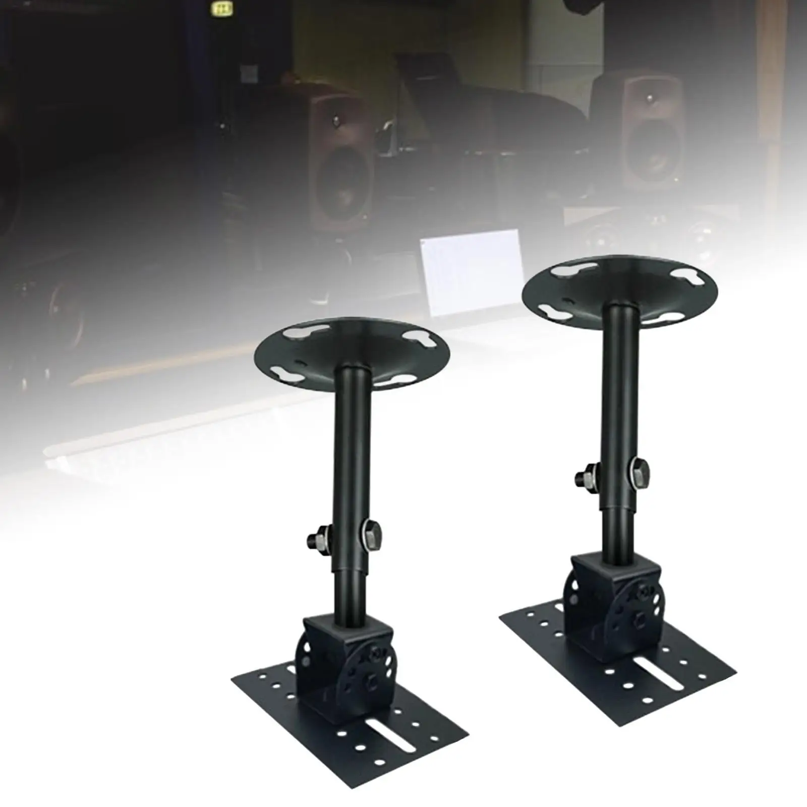 Luidsprekerbeugel Stand Lobby, Studio Eenvoudige installatie Accessoires Draaibaar Stevig Verstelbare draaibare kantelbare luidsprekerbeugel