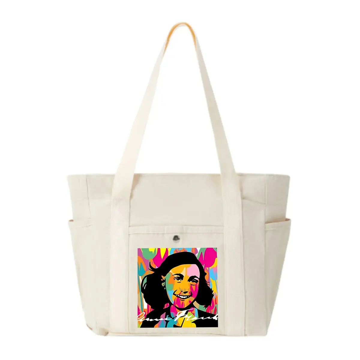 

Красочная женская поп-арт Vibe женская парусиновая сумка на плечо модная простая дизайнерская большая сумка