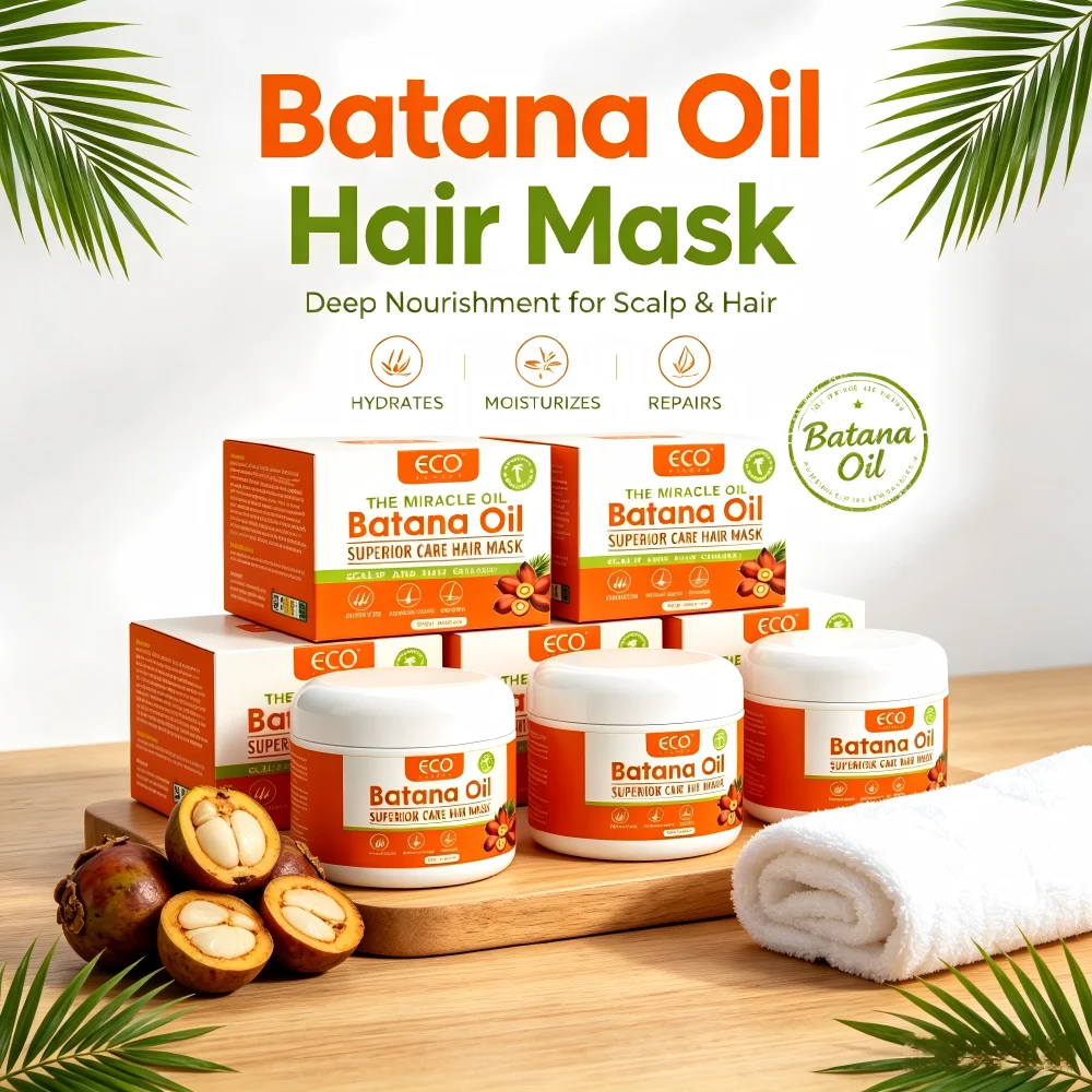 

50g Batana Oil Hair Mask Superior Care For Damaged Hair Repair Broken Scales Hydrate Moisturize Strengthen Strands Add Smooth Shine