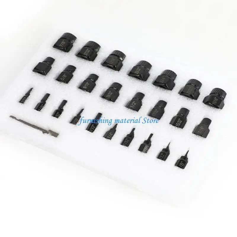 

Y5GD Impact Nut Bolt Broken Remover Slip Teeth Demolish Stripped Nut Bolt Extractor Socket Grip Extractor Expansion