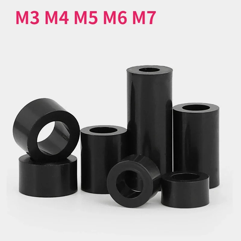 M3 M4 M5 M6 M7 Insulation ABS Isolation Column Nylon Plastic Non-Threaded Spacer Hollow Standoff Washer