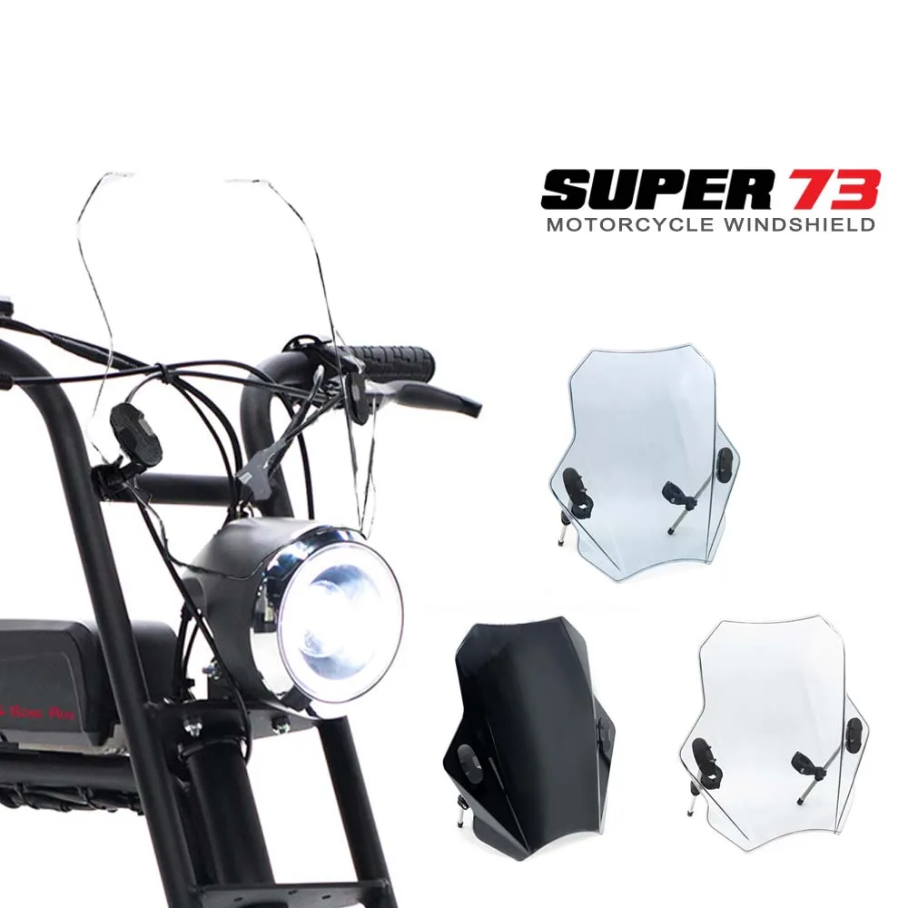 

Universal Motorcycle Windscreen Moto Accessories Windshield Deflector Covers For Super 73-S1 73-S2 73-Z1 73-ZX 73-RX 73 Series