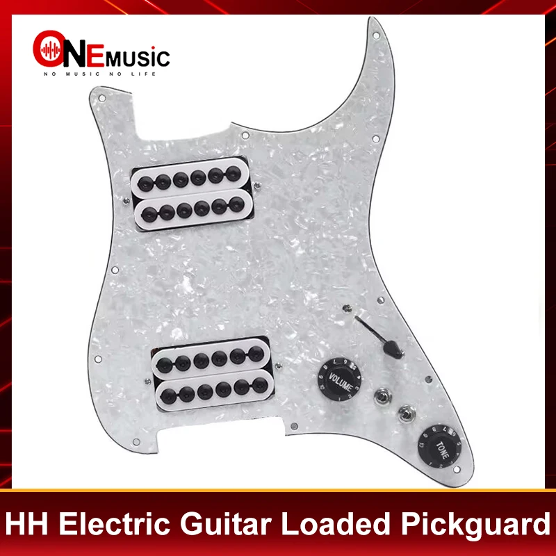 Loaded Prewired Scratchplate Two Humbucker Coil Splitting HH Guitar Pickguard Electric Guitar Pickguard