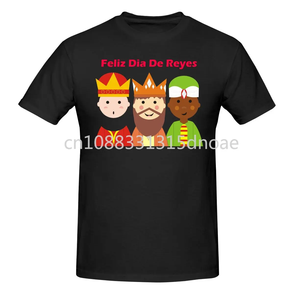 Spain Los Reves Magos T-shirt Men Print Round Neck T-shirt Summer Fashion Short Sleeve Cotton T Shirt