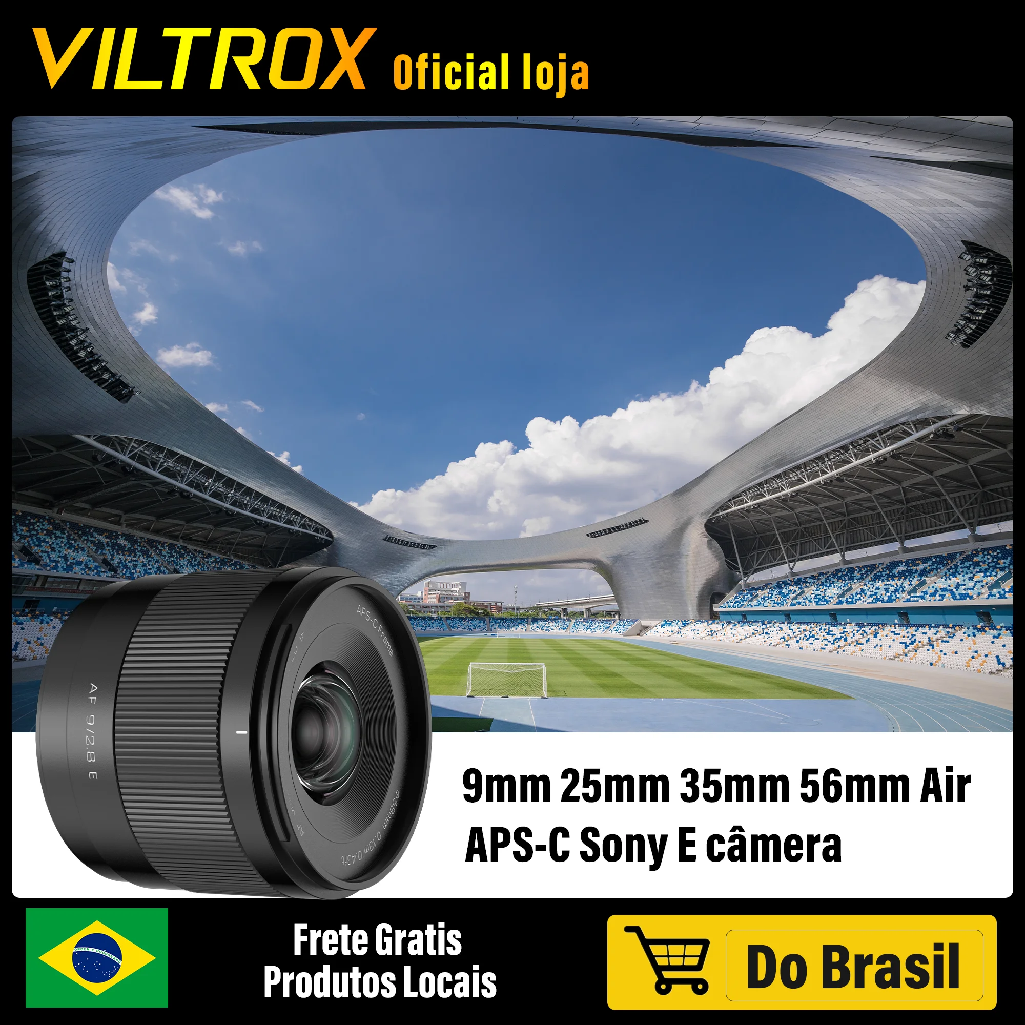 Viltrox 9mm f2.8 15mm 25mm 35mm 56mm F1.7 Air APS-C Sony Lente de câmera com foco automático Retrato de grande abertura Vlog Lente para Sony E Mount ZV-E10 II A6700 A6500 FX30 A6000 A6400