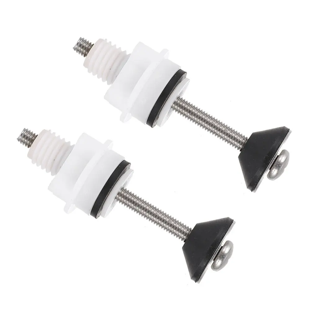 

2 шт. винтов для крепления бачка унитаза, премиум-класса, из нержавеющей стали, универсальные сменные болты для сидений унитаза