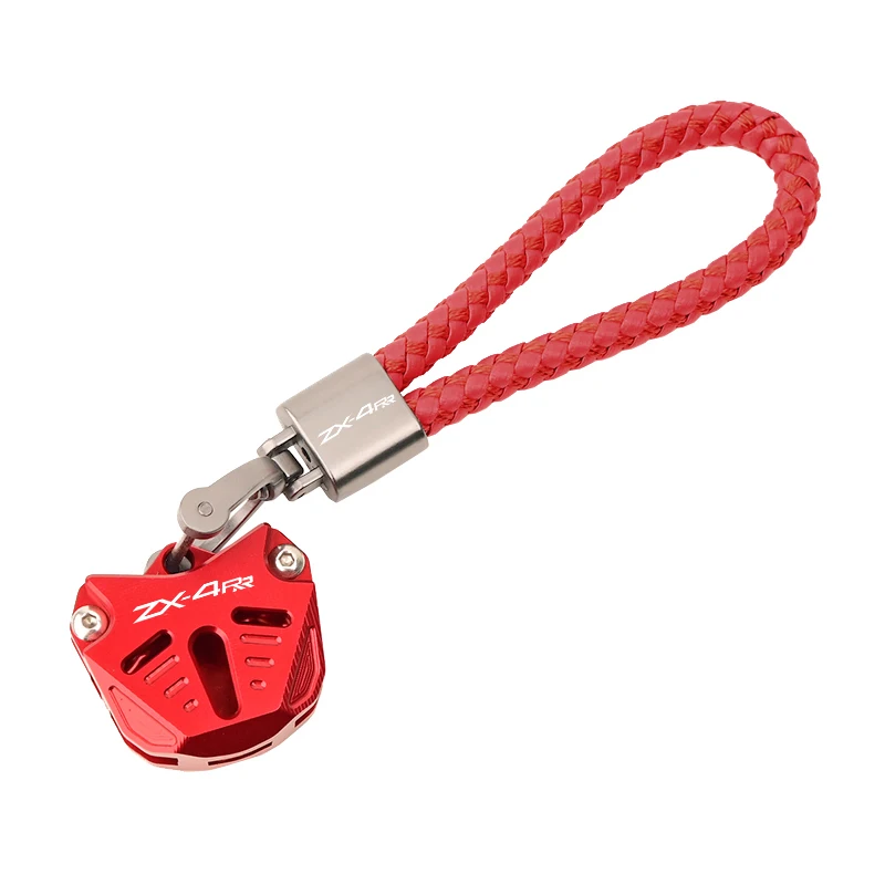 For KAWASAKI ZX-4R ZX-4RR ZX4R ZX4RR 2023 2024 CNC Accessories Motorcycle Key Shell Key Case Cover Key Chain Keyring