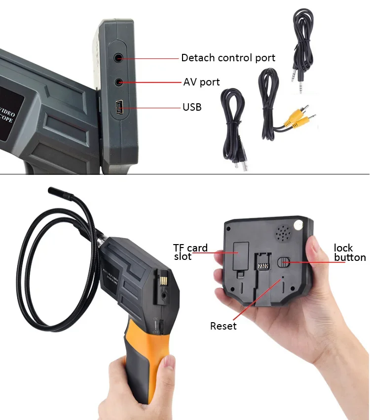 2M IR Snake Inspection security camera supplier  borehole camera inspection  drain pipe