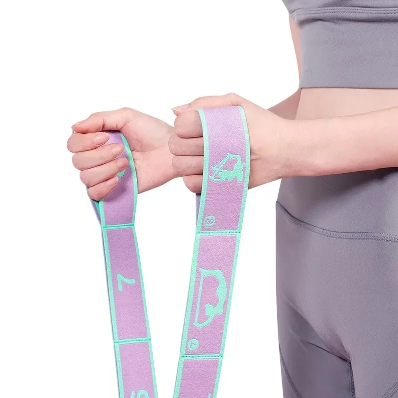 8 Dance Training Segmented Band Stretching Belt for Ballet Dance Gymnastics Pilates Yoga Exercise Elastic Resistance Band