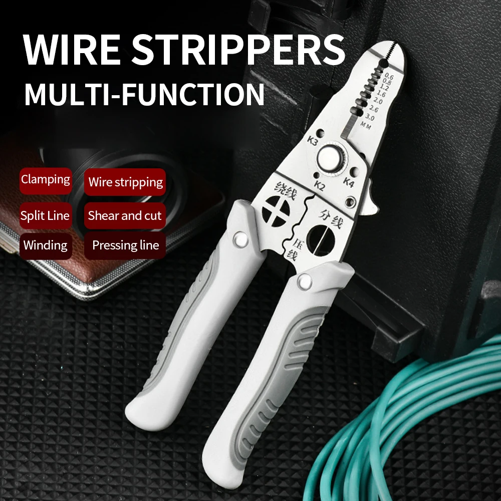 

Multi Functional Electrician Pliers for Wire Splitting Stripping Specialized for Electricians Crimping Pliers Terminal Hand Tool