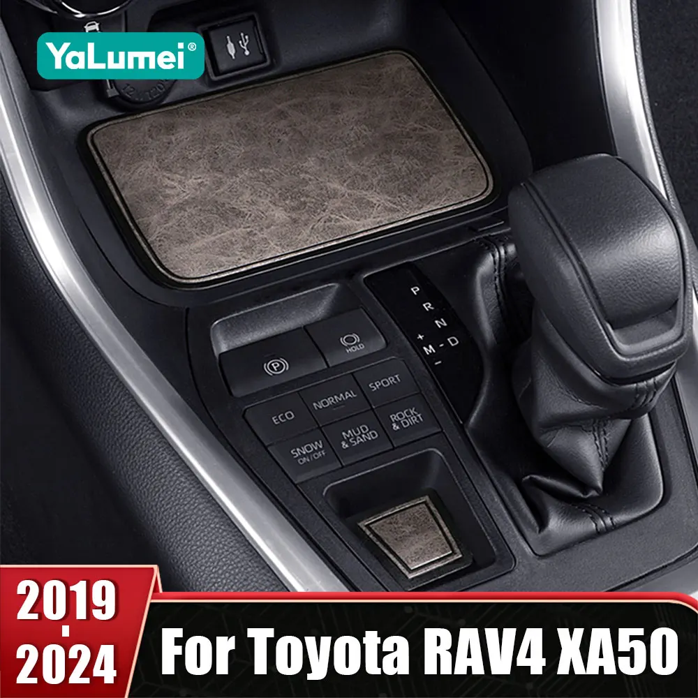 

Leather Non-Slip Door Groove Pad Gate Slot Water Cup Mat For Toyota RAV4 2019 2020 2021 2022 2023 2024 XA50 Car Accessories