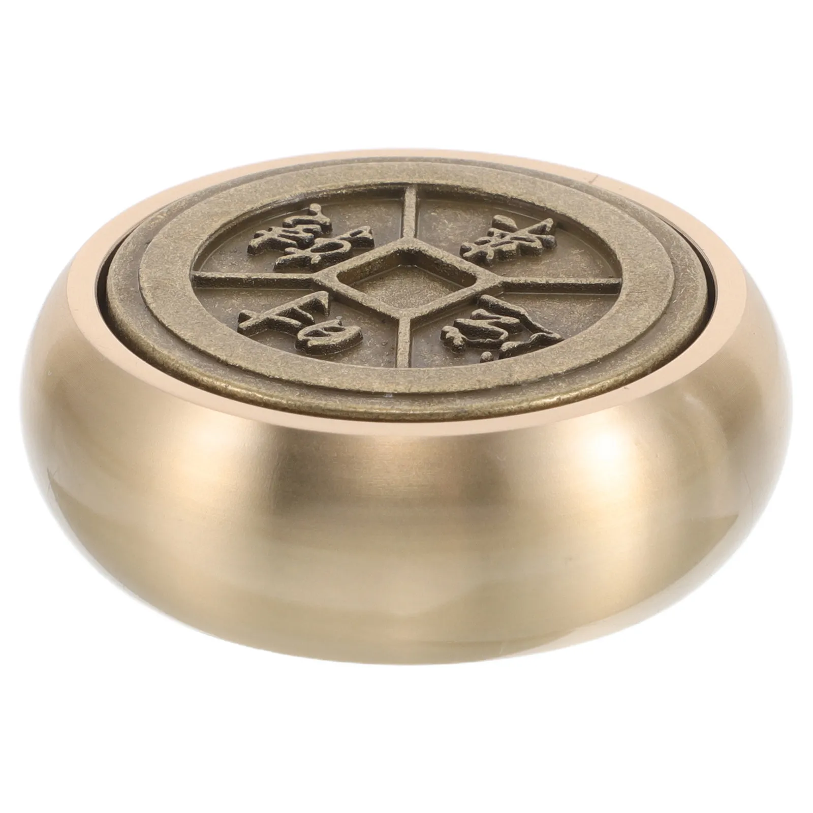 

Круглый пресс-папье из цельной латуни, премиум-класса, тяжелый, для документов, каллиграфических листов, декора офисного стола, винтажный латунный настольный декор