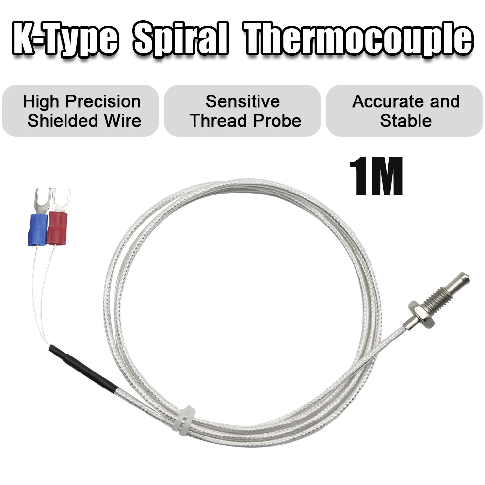 EARU Digitaler PID-Programmierbarer Temperaturregler Thermostat SSR-Relais Spannungsausgang mit SSR-40DA K Thermoelement-Sensor-Kit – Detail 7