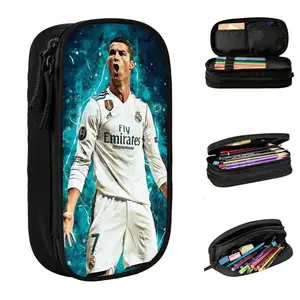 Fußball Ronaldos Pencil Case, CR7 -Stiftbox für Schüler, große Bleistifttaschen, Schreibschulematerial Hauptverkäufe Lunchbox CR7 - №2