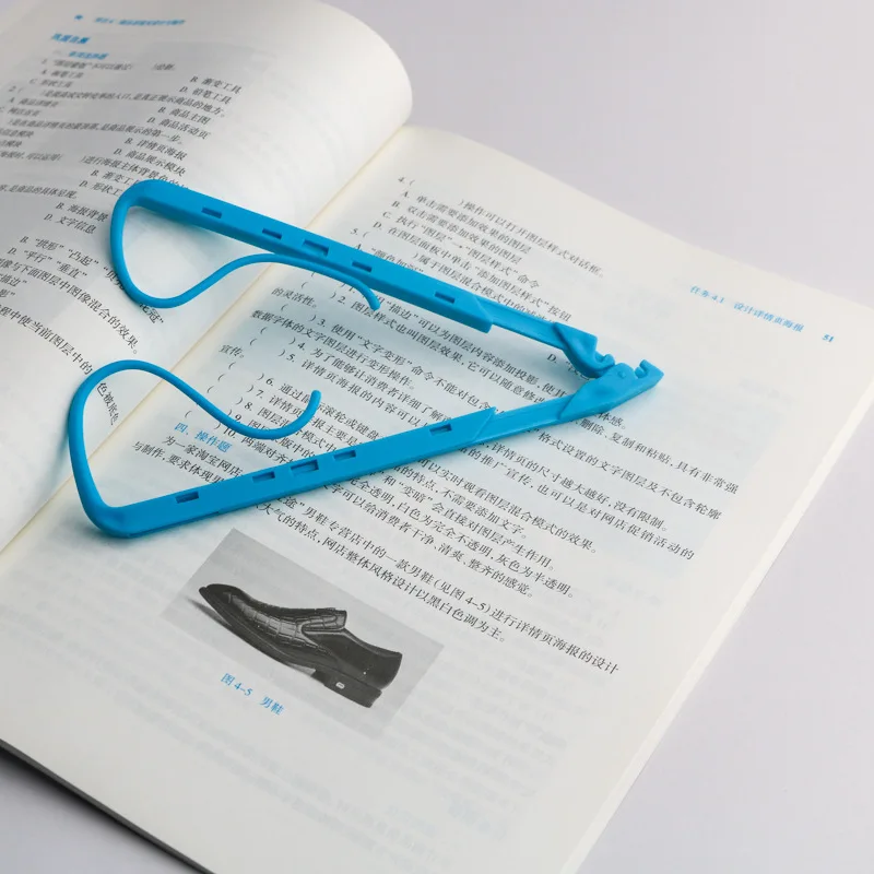 1pc Folding Bookshelf Storage Rack Holders Bookend Book Clip Read Office Organizer Tool