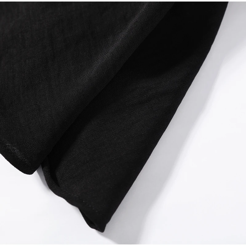 Chic Women's Solid Cascading Ruffles Flare Pants Chiffon High Waist Female Black Trousers 2026 Summer Lady All-match Trouser New