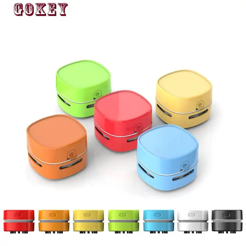 Desktop Cleaner Mini Portable Vacuum Cleaner Office Desk Dust Home Table Cleaner Desktop Dust Remover Multi-color Optional