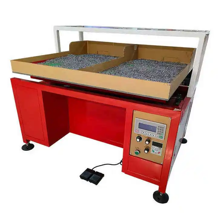 Custom Design Hotfix Machine Rhinestone Shaking Hot Stitching Crimping Applicator Fixed Pattern Ironing Industrial Equipment