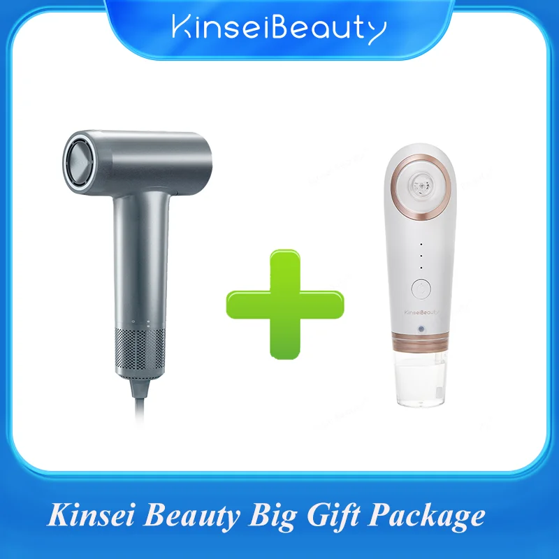 Kinseibeauty High Speed Negative Ion Hair Dryer Fast Dry Hair Styling 5 Smart Modes Easy Switching and Facial cleaning equipment