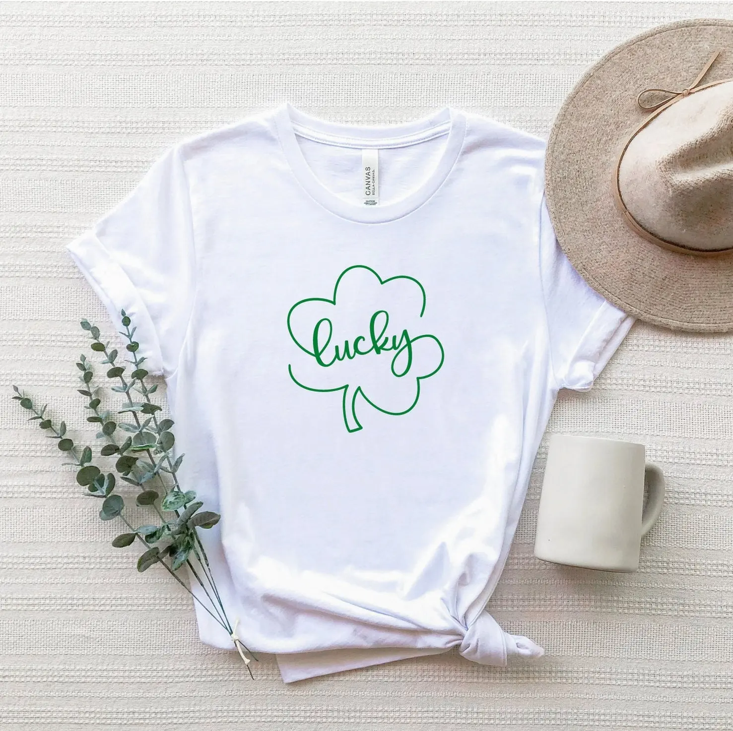 Shamrock Lucky T Shirt Clover St Patty'S Day Womens Patricks Saint Paddy'S Outfit Irish Drinking