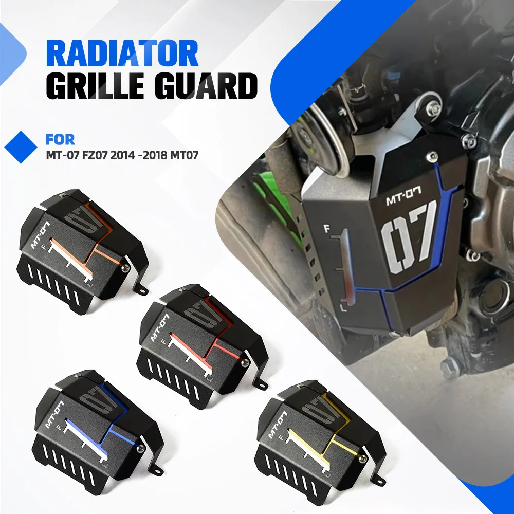 

CNC Radiator Water Cooling Tank Reservoir Bezel Side Protection Cover Guard For YAMAHA MT-07 FZ07 2014 2015 2016 2017 2018 MT07