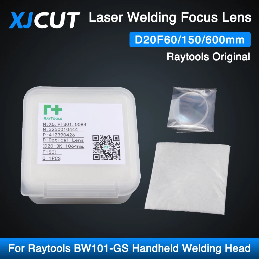 

XJCUT Raytools Original D20F60/150/600mm Laser Welding Focusing/Collimating Lens For BW101-GS Single Galvo Handheld Welding Head