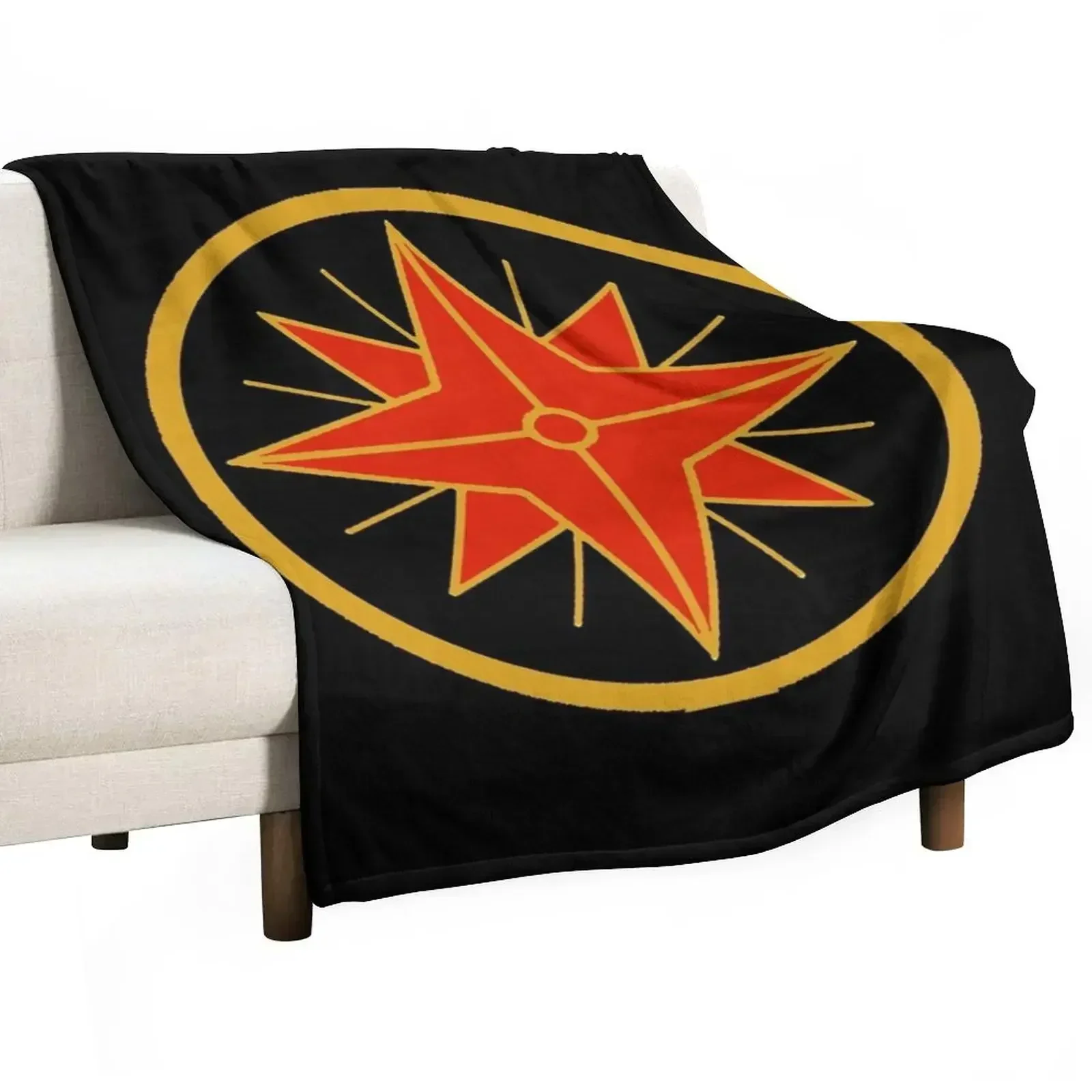 Red & Gold F?anorian Star Throw Blanket Summer Sofas Custom Decorative Throw Decorative Beds for winter Blankets
