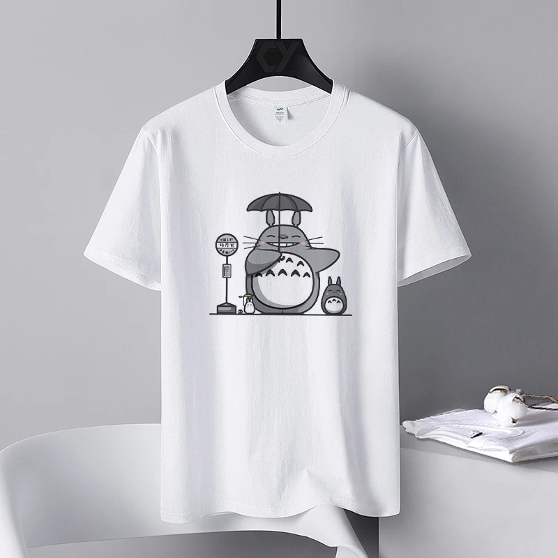 

Men's And Women's T-Shirts 100% Cotton Graphic Totoro Tee Y2k Summer New in Tops & Tees Print Casual Short Sleeve Tee Streetwear