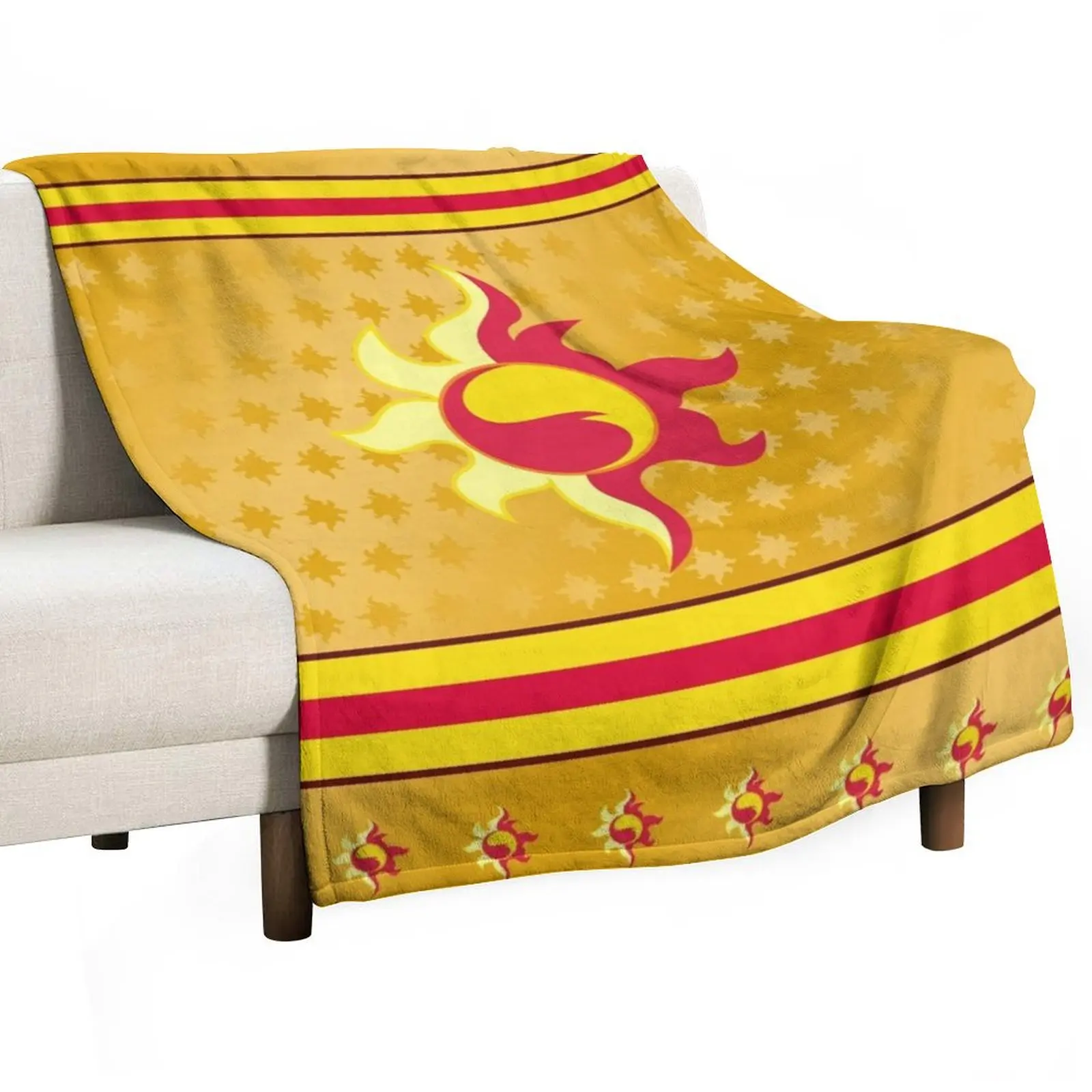 

Sunset Shimmer Sun Fire Flames MLP Cutie Mark Sign v2 Throw Blanket Comforter Designers Sofa Blankets