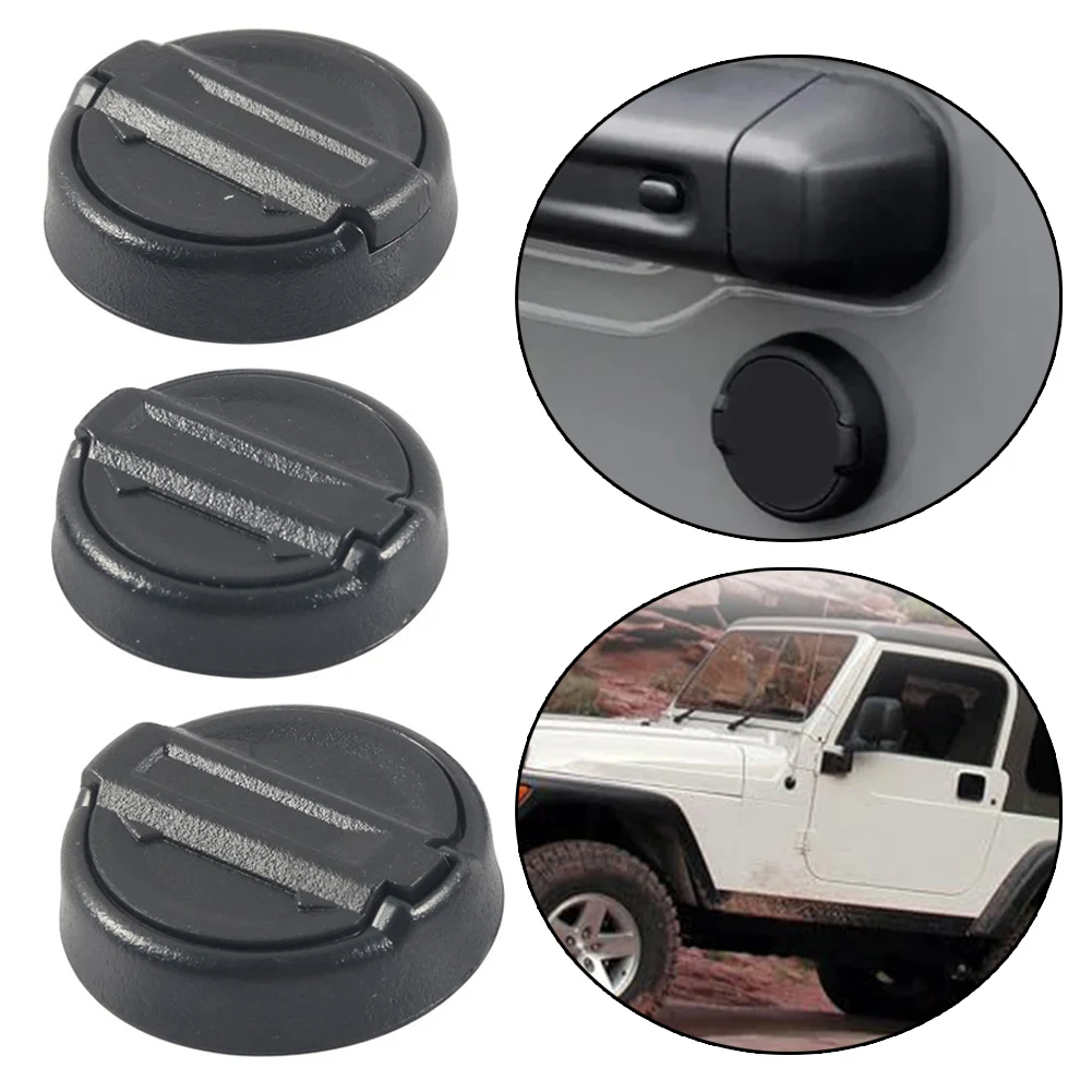 3Pcs Magnetic Keyhole Covers For Jeep For Wrangler JL For Gladiator JT 2018-2024 Car Key Hole Covers Replacement